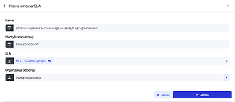 Zgłoszenie trafia do systemu wraz z&nbsp;kategorią problemu
