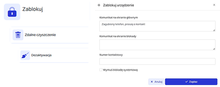 Administrator lokalizuje ostatnią aktywność urządzenia