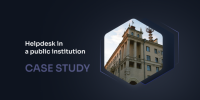 How OXARI improved the work of the helpdesk department in a public institution?
